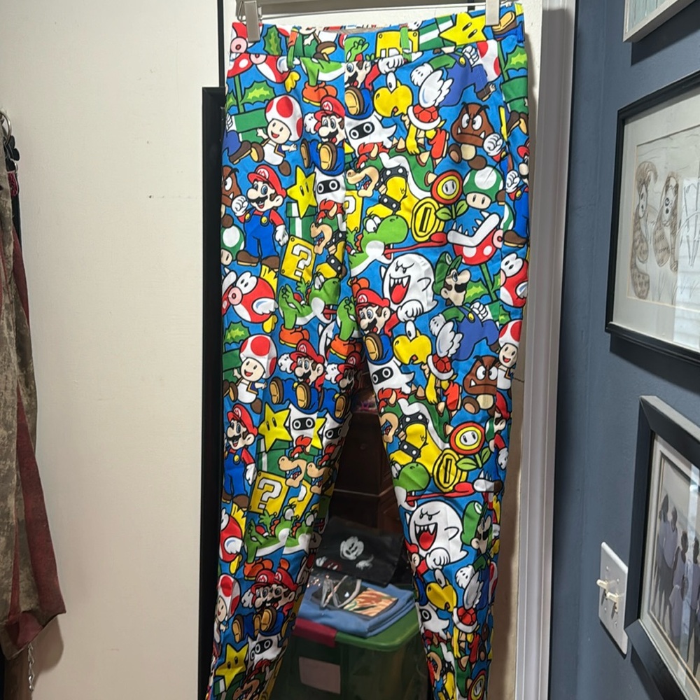 OppoSuits Kids Super Mario Cartoon Print Pants